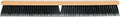 Restaurantware-BROOM HEAD ONLY: Clean Tek Professional 30-Inch Broom Head, 1 Heavy-Duty Push Cleaning Tool - Handle And Brace Sold Separately, Medium Plastic Bristles, Wooden, Commercial Use