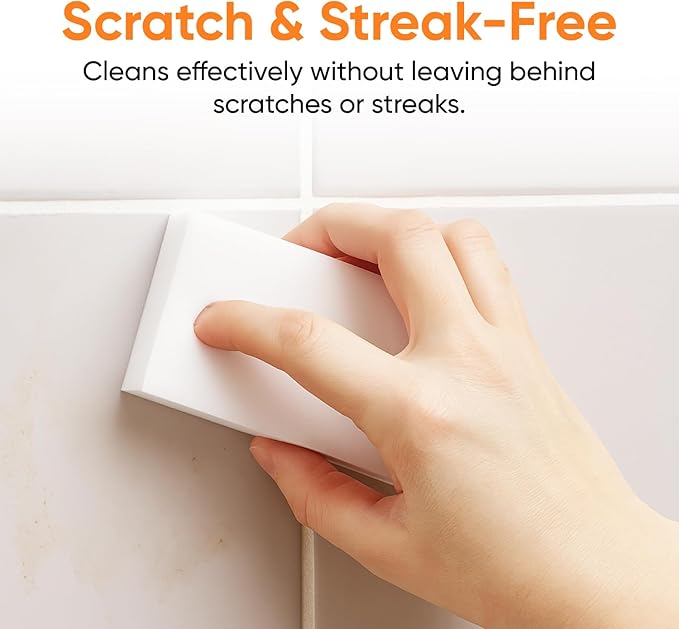 Superio Miracle Eraser Sponges - 6 Count - Effective Cleaning for Kitchen, Bathroom, Walls & More