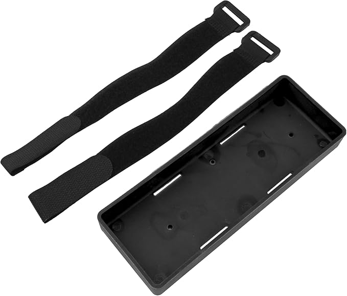 1Pcs ShareGoo Plastic RC Car Battery Tray Case for 2S Lithium & 7.2V NiMH Battery Compatible with Axial SCX10 RC4WD D90 Traxxas TRX-4 1/10 RC Car (Black)