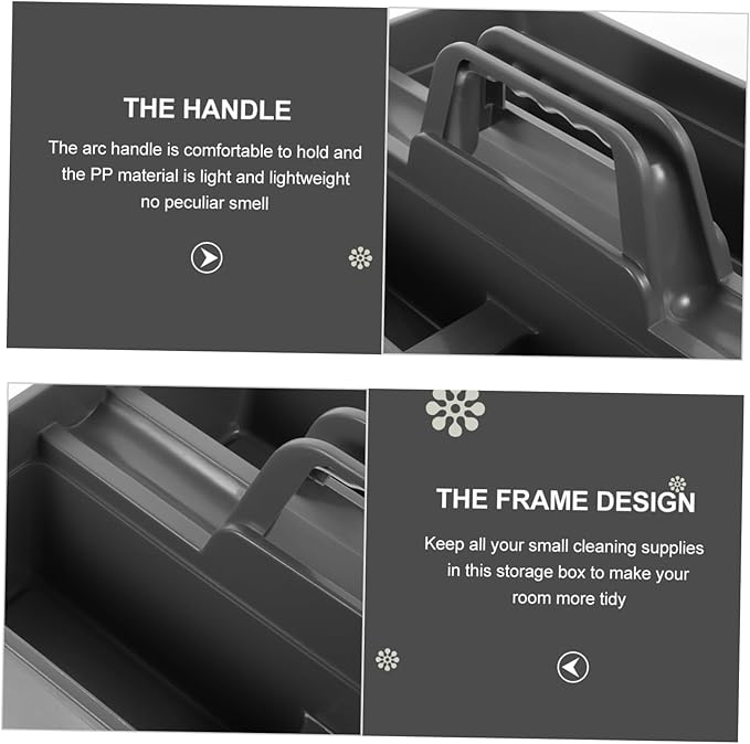 Hand-held Cleaning Tool Organizer Versatile Cleaning Supply Bucket for Home Kitchen and Bathroom for Rags Sprays and Scrapers Convenient Storage