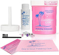 All Purpose Jewelry Cleaner Kit w/8oz Cleaning Solution & Polishing Cream, Basket & Brush - Jewelry Cleaner Kit for Gold, Silver, Diamonds, Rings, Gems & Precious Stones
