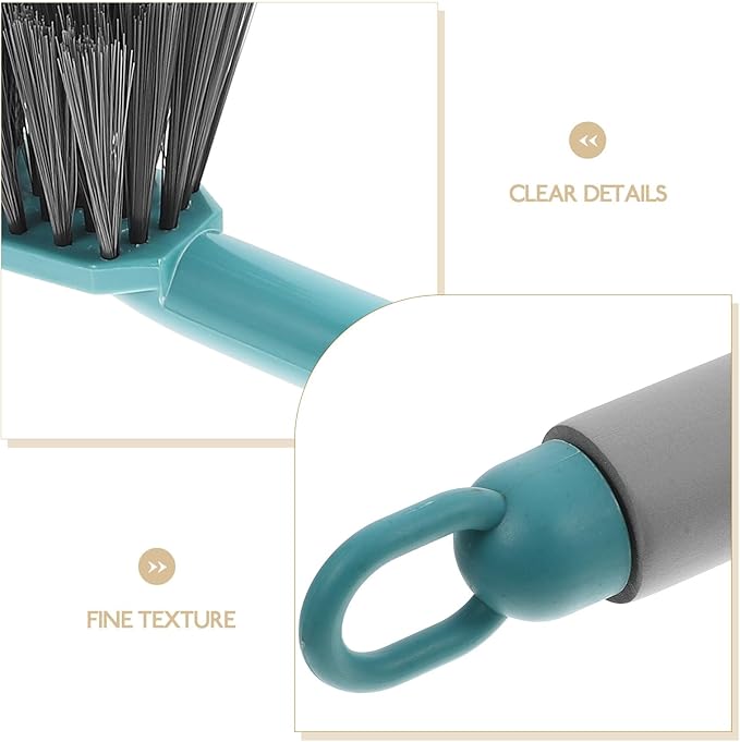 3pcs Soft Bristle Hand Brooms with Long Handles, Household Cleaning Brushes for Carpet, Sofa, and Dust Removal, Multi-Tone Set for Indoor Sweeping and Furniture Care