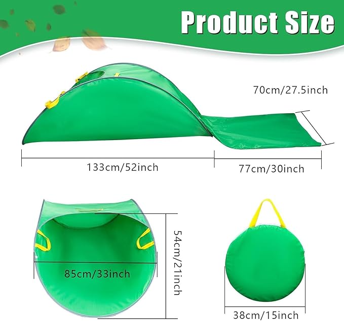 Pssopp Pop Up Leaf Collector, Portable Foldable Leaf Bags Dust Pan Convenient Effortless for Leaves Lawn Debris Grass Clippings Outdoor Gardening Leaf Removal
