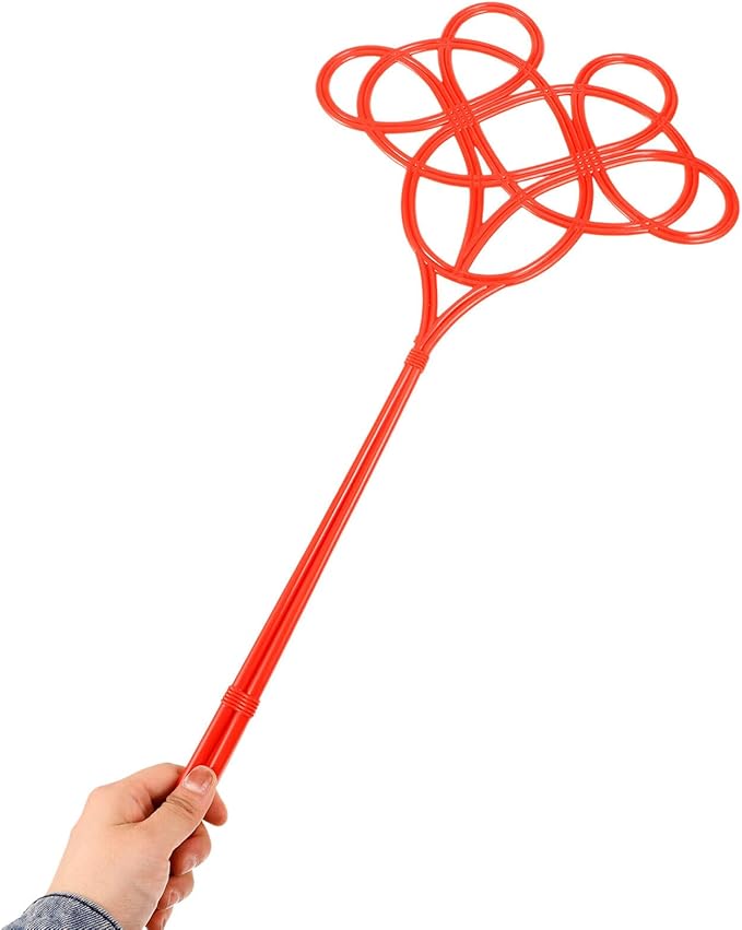 Vacuum Duster Large Plastic Dust with Long Handle Manual Carpet and Rug Beater Paddle for Home Use Quilt and Jacket Fluffer Tool 22.6 Inch Length