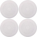 4-Pack Drain Hair Catcher Durable Silicone Hair Stopper Shower Drain Covers Easy to Install and Clean Suit for Bathroom Bathtub and Kitchen (New White 4Pack)