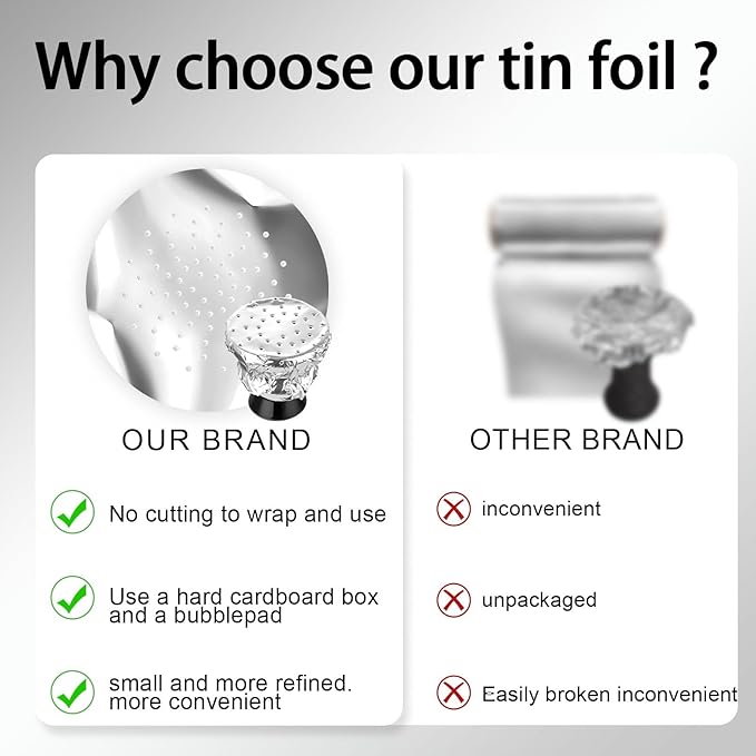 100 PCS Hookah Foil Pre Punched Shisha Aluminum Foil for Bowl Cover Screen Easy to Pull and Replace 5.5 Inches 0.03mm