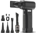 Electric Compressed Air Duster, 300,000RPM Cordless Air Blower for Dust Removal, Duster/Vacuum 2-in-1 with 10 Speeds, 20000mAh Rechargeable & 5 Nozzles Dust Blower for PC, Keyboard, Car, Outdoor