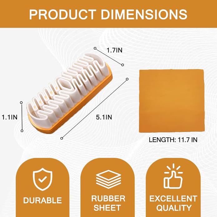 3PCS Suede Brush and Eraser Set,Soft Rubber Bristle Shoe Brush,Suede Shoes Cleaner with Microfiber Shoe Cloth,Suede Cleaning Kit with Soft Brush&Stain Eraser for Shoes, Bags, Jacket, Purse, Sofa