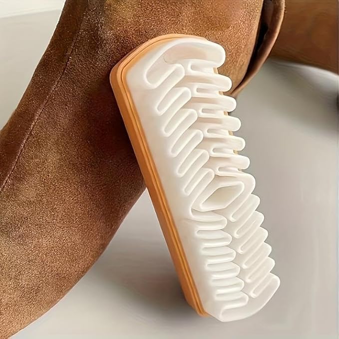 2Pcs Suede Brush for Shoes, Nubuck Brush Suede Eraser Suede Shoe Brush Suede Shoe Cleaner, Suede Cleaning Brush for Shoes, Bags, Jacket, Purse, Sofa with Wooden Handle, Stain Eraser