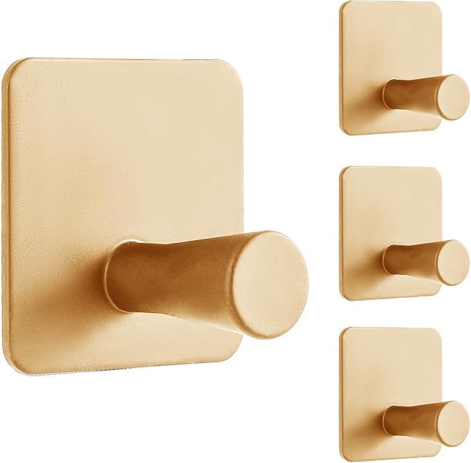 Paoli Heavy Duty Self Adhesive Hooks - Sturdy self Adhesive Hooks for Home, School and Office Easy to fit and Remove(4PC)