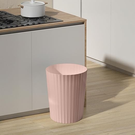 Trash Can - Small Waste basketbin - 2 Gallon- for Office,Home,Bathroom,Kitchen - Pink