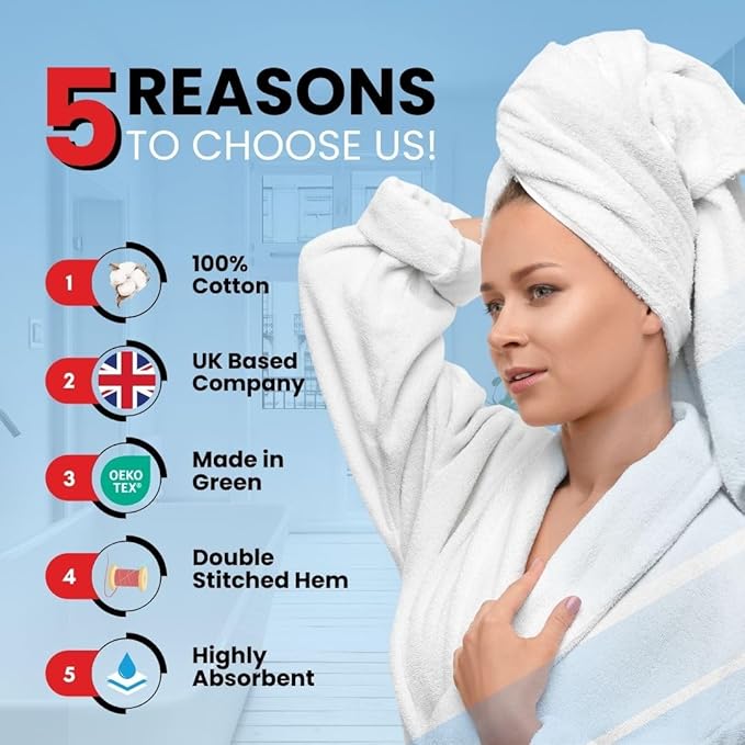 Infinitee Xclusives Luxury 100% Ring-Spun Cotton Bath Towels Set of 4 (27x54 inches) – Soft, Absorbent & Quick-Drying Towels for Bathroom, Gym, Spa & Hotel Use (Charming Grey, Bath Towels)