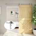 TSMST 5FT Sliding Barn Door Hardware Kit, Stainless Steel Heavy Duty Sturdy Barn Door Track for Single Wood Door, Slide Smoothly Quietly (L Style)