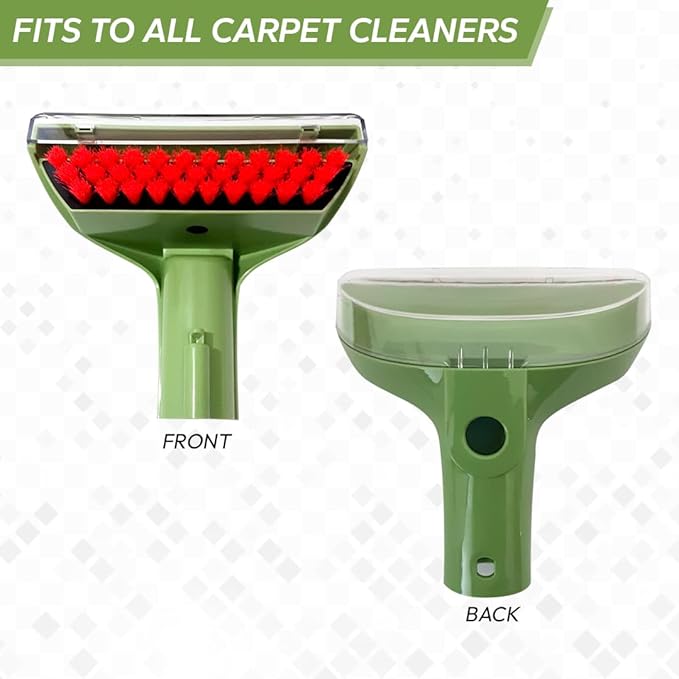 Replacement Green 6" Tough Stain Brush Tool with Removable Nozzle for Better Cleaning for All Bissell Carpet Cleaner Machines