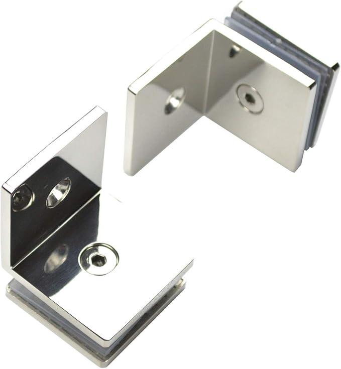 DIYHD 6.6FT Frameless Stainless Steel Sliding Glass Shower Door Hardware,Chrome Finish