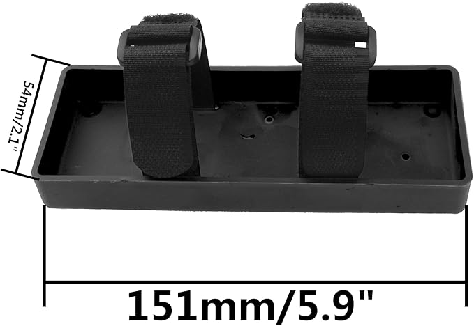 1Pcs ShareGoo Plastic RC Car Battery Tray Case for 2S Lithium & 7.2V NiMH Battery Compatible with Axial SCX10 RC4WD D90 Traxxas TRX-4 1/10 RC Car (Black)