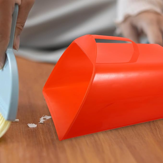 Portable Handheld Dustpan for Desktop Trash Collection, Multi-use Small Cleaning Dustpan with Handle for Home and Office Debris Cleanup