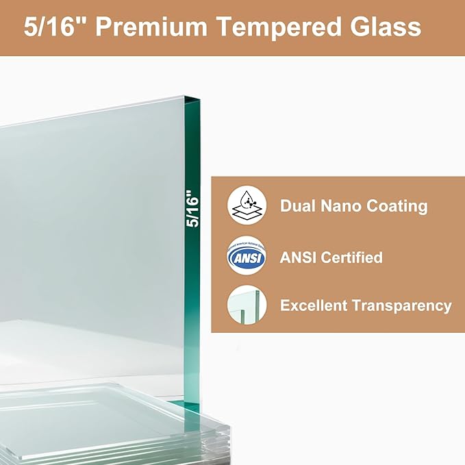 56-60" W x 60" H Double Sliding Bathtub Shower Door, 5/16" (8mm) Tempered Glass Frameless Bypass Shower Glass Door for Tub, Double Nano Coating, Pull Towel Rack (Black)