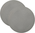 2-Pack Drain Hair Catcher Durable Silicone Hair Stopper Shower Drain Covers Easy to Install and Clean Suit for Bathroom Bathtub and Kitchen（Grey）