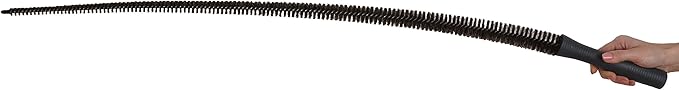 KONEX Dryer Lint Brush Vent Cleaner | Premium Dryer Vent Brush | Medium-Stiff Horsehair Dryer Vent Cleaner Brush Radiator | Coil Cleaning – 46 Inch (117cm)