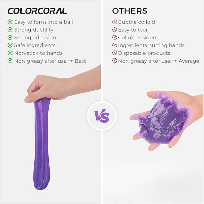 COLORCORAL 2-Piece Lavender Scented Car Cleaning Gel for Keyboards