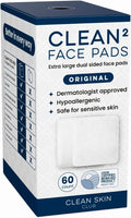 Clean Skin Club Clean² Pads 2.0 [New & Improved Edges] Guaranteed Not to Shed & Tear Face Pads, Unique Triple Layers, Textured & Ultra Soft Side, Organic Disposable Cotton, Pair with Makeup Remover