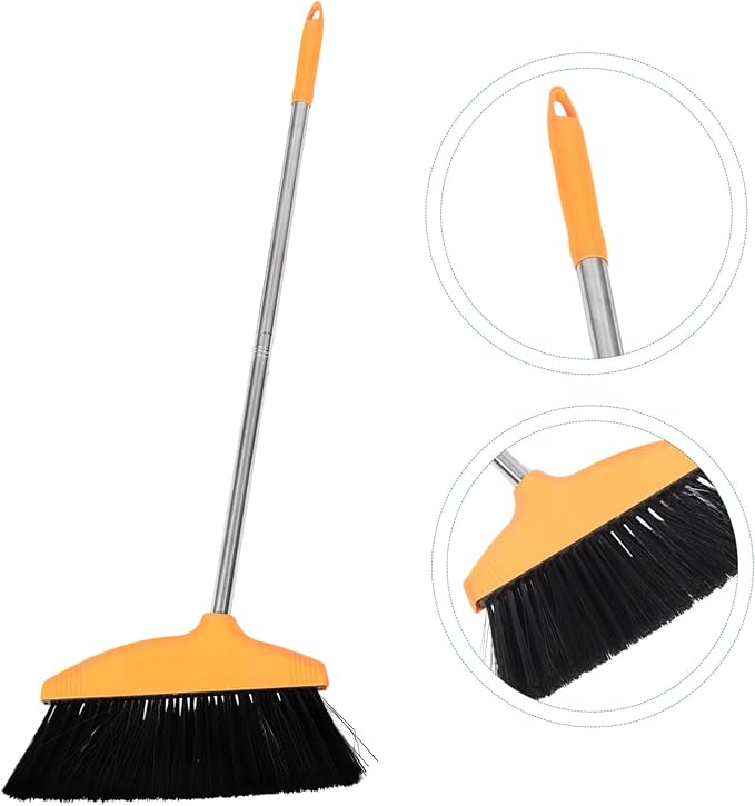 Soft Bristle Floor Broom with Handle Design for Home Kitchen Office Indoor Outdoor Cleaning Effortless Dust and Hair Removal