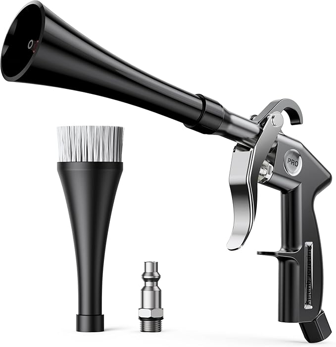 Tornado Car Cleaning Gun Interior Dryer Air Blow Gun, Automotive Tool Car Detailing Supplies High Pressure Air Gun, Car Detailing Cleaner Kit for Car Quickly Blasts Dirt and Dust Works with Air