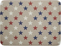 Patriotic July of 4th Blue Red White Star Dish Drying Mat for Kitchen Counter 18x24 Independence Day Absorbent Reversible Microfiber Drying Mats Kitchen Countertop Protector Dishes Drainer Rack Pad