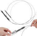 2 PCS Straw Cleaner Brush Extra Long, 39.4 in Extra Long Pipe Cleaners, Black Tube Cleaning Brush for Cleaning Straw, Feeding Tubes, Line and Pump