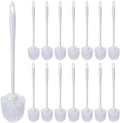 Tioncy 15 Pcs 14.2 Inch Toilet Brush Commercial Heavy Duty Toilet Bowl Cleaning Scrub Long Scrubber for Bathroom Cleaning Supplies