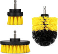 iMounTEK All Purpose Power Scrubber Cleaning Brush Combo Kit. Bathroom Accessories For Bathtubs/Bath Mat/Shower Curtain/Kitchen Sink/Bidet/Carpet/Pool Tile/Ceramic/Marble/Brick/Flooring/Grout- Yellow