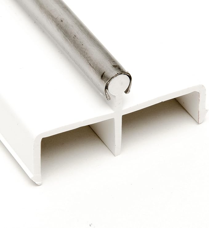 Sliding Glass Patio Door Track - Length: 96" - Color: White