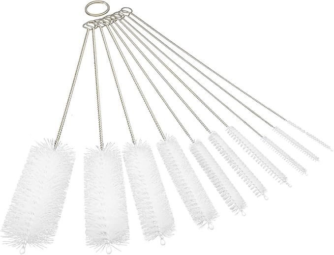10 Pieces Drinking Straw Cleaning Brush Straw Cleaner Straw Brush Pipe Cleaners Tube Bottle Cleaning Brush