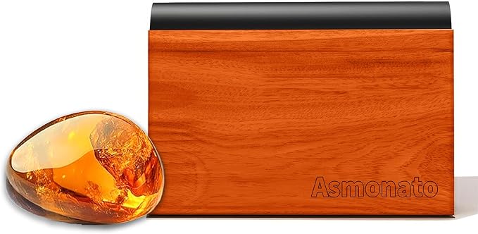 Car Air Freshener-The Original Wood Air Freshener for Visor Clip - Long Lasting Car Odor Eliminator and Scent Diffuser for Cabin, Truck & SUV-Includes 2 Metal Clips-Amber