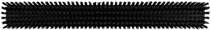 Vikan 31959 24" Heavy-Duty Push Broom, Soft/Stiff, Black