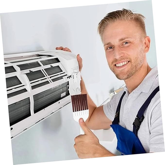 Cabilock 4sets Radiator Fin Comb Cleaning Tools for Air Conditioner Condenser Refrigerator Maintenance Includes Brushes Combs for Efficient Coil Cleaning