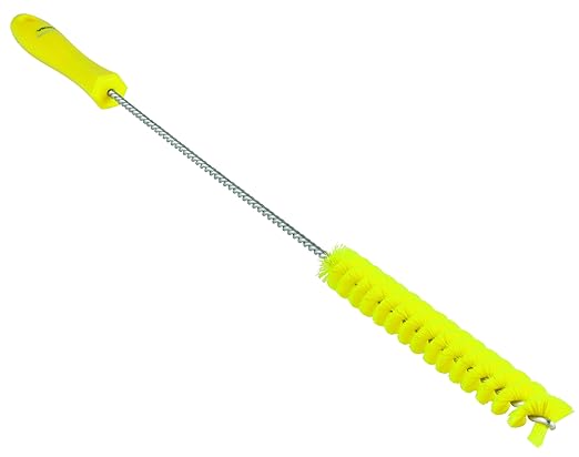 Vikan 53766 Tube Brush,.8",PP/PBT,Yellow