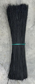 Dyed Broomcorn 20" Hurl for Broom Making and Crafting (Black)