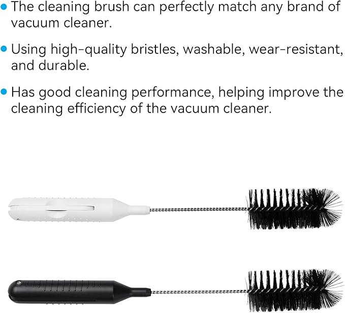 Intercleaner 2 PCS Vacuum Cleaner Cleaning Brush, 11.02 Inch 2 in 1 Cleaning Tool, Clean Hair with a Cutter, Suitable for All Vacuum Cleaners