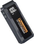 5000A Jump Starter | Povasee A40 Car Battery Jump Starter, 12V Portable Power Pack for All Gas & 10L Diesel Engines, with 3" LCD Display, Dual USB Output & Multi-Mode LED Light