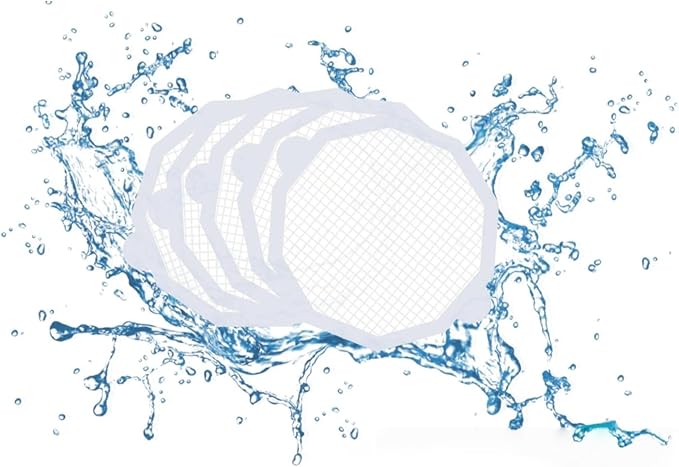 IDUOYUAN 35 Pcs Shower Drain Hair Catcher, Bathtub Drain Hair Catcher Sticky Traps - Disposable Hair Trap for Shower Drain, Sink & Tub. Easy Peel & Stick Mesh Covers