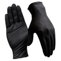 Disposable Nitrile Gloves, 4 Mil Latex-Free Powder-Free Industrial Gloves for Cleaning, Cooking, Non-Sterile, Black, 100 Count, Extra Large/10