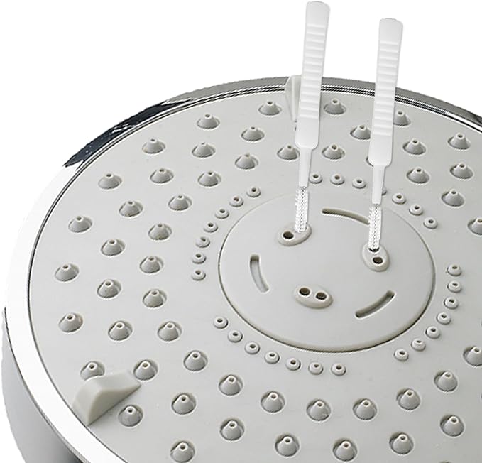 Multi-Size Shower Head Cleaning Tool Kit, 2 Styles Showerhead Cleaner Brush Unclogging Picks for Bathroom Tiny Nozzle Openings & Small Hole Gaps