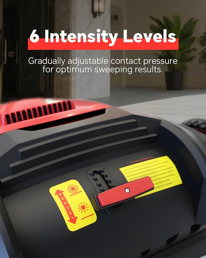 41" Industrial Walk-Behind Hand Push Floor Sweeper,14.5 Gallon Large Capacity, 46000 SqFt/Hour, Indoor, Outdoor Use Cleaning of Dust Litter Grass