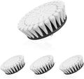 Hoover 6 inch Soft Bristle Cleaning Brush for Delicate Surfaces, Gentle Whole Home Surface Treatment, Scrubber Drill Attachment for Deep Clean (Pack of 4)