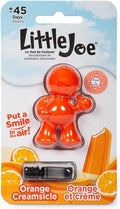Little Joe 96414 Orange Creamsicle Scent Car Air Freshener Vent Clip, Fights Odors for up to 45 Days, Long-Lasting Freshness, Cute Car Odor Eliminator, Pack of 1