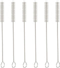 Straw Cleaner Brush Set, 6-Piece Set of Long Cleaning Brushes for Tumbler, Water Bottle, Sippy Cups, Pipes, Tubes, Stainless Steel Drinking Straws, Glass Silicone Metal Straws or Hummingbird Feeders