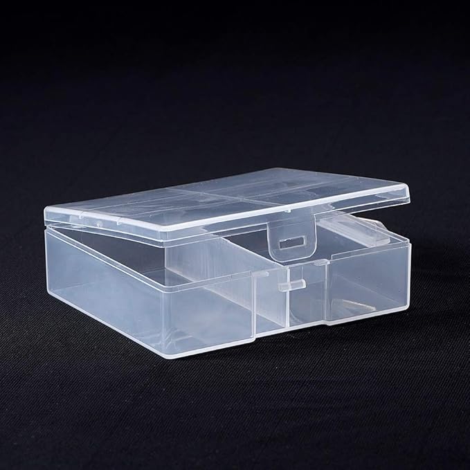 Heyiarbeit 24 x AA Battery Storage Case Holder Organizer Box Transparent