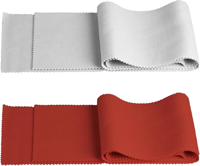 Soundspire 2Pack 88 Keys Piano Keyboard Dust Cover, Velvet Cloth Covers for Digital/Electric Pianos, Upright & Grand Pianos (Red & Gray Anti-Dust Protectors)